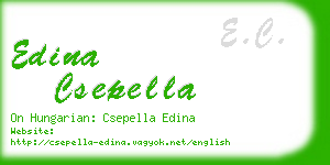 edina csepella business card